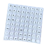 Maxbell Nail Art Typing Sticker Reusable Comfortable Protect Nail for Gaming Desktop