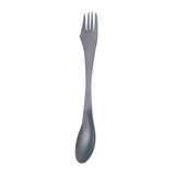Maxbell 3 in 1 Spork Fork Spoon Knife Camping Utensil for Backpacking Picnic Kitchen Black