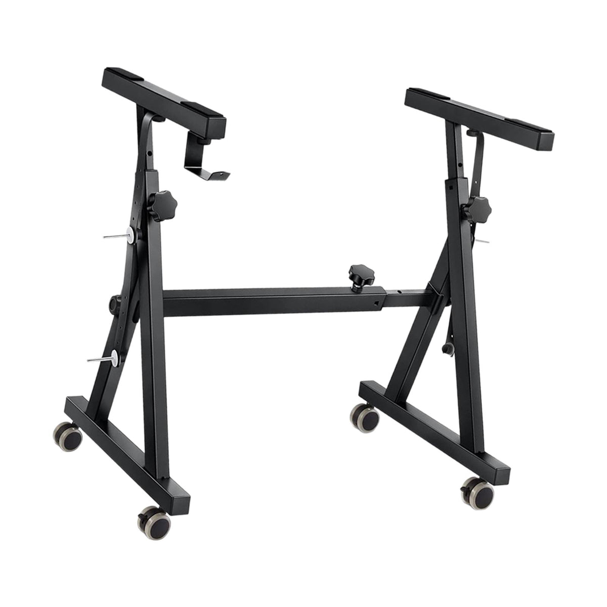 Maxbell Z Shaped Keyboard Stand Iron with Wheels Musical Keyboard Stand for Beginner