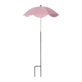 Maxbell Plant Umbrella Decor Adjustable Angle for Garden Beds Flowers Potted Outdoor Pink