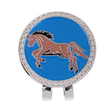 Maxbell Golf Hat Clip Magnetic with Golf Ball Marker Chinese Zodiac Horse