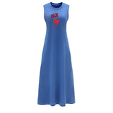 Maxbell Maxbell Women's Long Summer Dress Spring Formal Casual Dress for Walking Travel Work XL