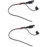 Maxbell 2Pieces 18AWG Solar Battery SAE Harness DIY Extension Line Connector Cable