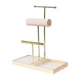 Maxbell Jewelry Stand Organizer Sturdy Gift Storage Tower for Bracelet Earring Women Gold