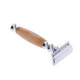 Maxbell Maxbell Men Double Edge Safety Shaving Razor Moustache Grooming Tool Light Brown