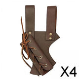 Maxbell 4xMedieval Belt Sword Sheath Dagger Rapier Waist Scabbard for Cosplay Brown