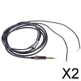 Maxbell 2xFlexible high elastic twisted semi finished wire Black and Gray