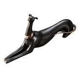 Maxbell Copper Dog Statue Adornment Crafts Animal Statue for Home Bedroom NightStand