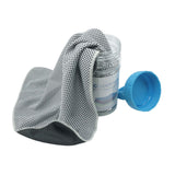 Maxbell Breathable Cooling Towel Ice Cold Towel Sweat Towel for Walking Sport Worker Gray