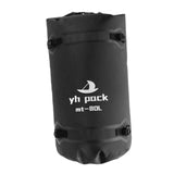 Maxbell Waterproof Duffel Bag Universal Spacious Capacity for Kayaking Travel Hiking black 80L