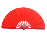 Maxbell 2xFolding Fans Tai Chi Kung Fu Gifts Accessories Red for Performance Party
