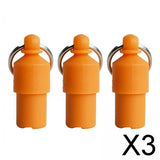 Maxbell 3x3x Lightweight Pet Dog ID Tag Tube for Puppy Address Label Tube Anti Lost Orange