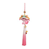 Year of The Snake Car Ornament 2025 Chinese Lunar New Year Hanging Ornament Pink Tassel