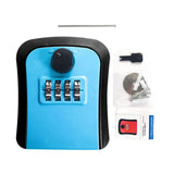 Maxbell Keys Lock Box Security Lock Box for Homestay House Keys Room Cards Apartment Blue
