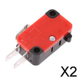 Maxbell 2x15A 250V V-15-1C25 Micro Limit Switch Roller Momentary SPDT Snap