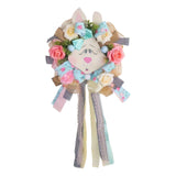 Maxbell Easter Rabbit Wreath Easter Decor Spring Wreath for Front Door Outdoor Porch