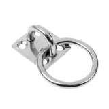 Maxbell Marine Boat Square Pad Eye Plate Eye Hook With Ring 304 Stainless Steel 8mm - Aladdin Shoppers