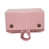 Maxbell Travel Sunglasses Organizer Sturdy Hanging Men Women Eyeglasses Storage Box Pink