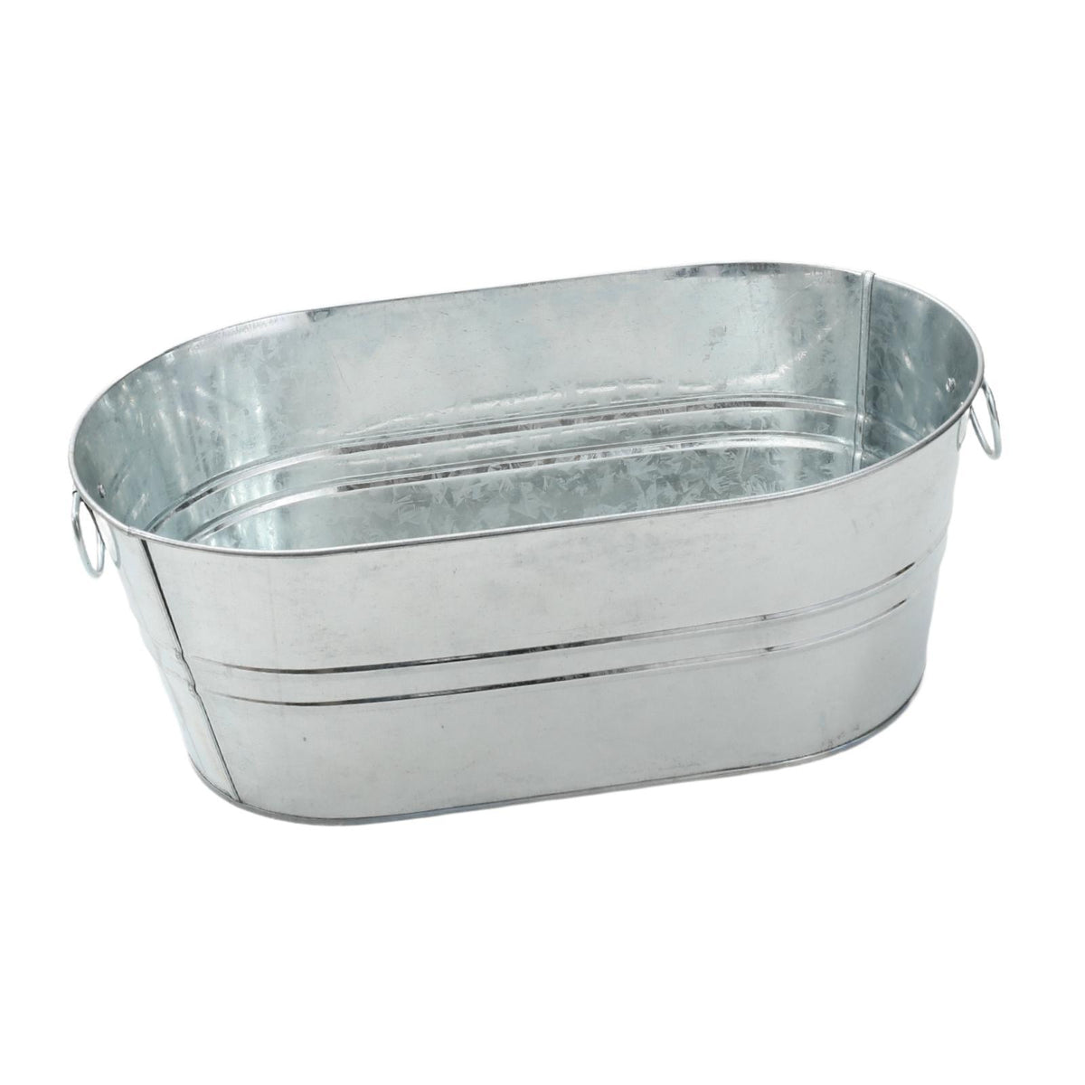 Maxbell Ice Bucket Portable Tin Ice Holder Galvanized Tub for Wine Drinks Restaurant