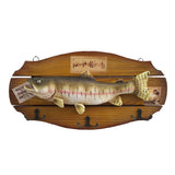 Maxbell 2xHanging Wooden Wood Simulated Fish Wall Ornaments DECORATION for Any Room
