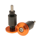 Maxbell Maxbell 7/8" CNC Motorcycle Streetbike Handlebar Cap Hand Grips Bar End Plugs Orange