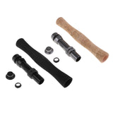 2 Sets Fly Fishing Rod Handle Grip with Reel Seat for Rod Building or Repair
