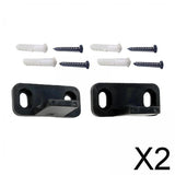 Maxbell 2x2Pcs Door Guides Bottom Track Guide Durable for Living Room Home Wooden Door