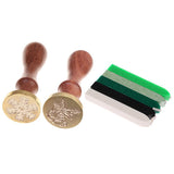 Maxbell Retro Sealing Wax Seal Stamp Christmas Snowflake Bells for Invitation Cards