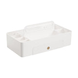 Maxbell Caddy Organizer Desk Storage Container Craft Supplies Portable Box White