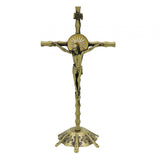 Maxbell 2 Piece Wall Cross Statue Miniature Cross Statue for Cabinet Bedroom