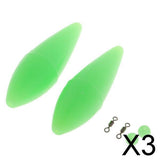 Maxbell 3x2pcs Bombarda Floats Carp Coarse Trout Bass Sea Lure Fishing Tackle 9.5g