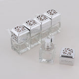 Maxbell Maxbell 5Pcs 6ML Car Perfume Bottle Essential Oil Fragrance Diffuser Vials Sliver