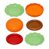 Maxbell Hamburger Bowl and Plate Set Dinner Dishes Lunch Cake Ceramic Dinnerware Set