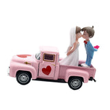 Maxbell Valentines Day Truck Decor Kitchen Wife Desktop Pickup Model Couple Figurine Style D