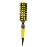 Maxbell Maxbell Nylon Bristle Round Hair Roller Brush Natural Wood Handle Hairbrush 5cm
