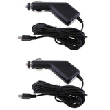 Maxbell 2Pieces USB Car Van Charger 5V 1.5A Cable 12-24V Mini USB GPS DVR Charging