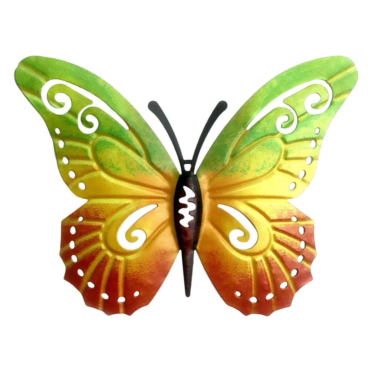 Maxbell Maxbell Butterfly Wall Decors Wall Sculptures Figurines for Garden Home Decors green yellow blue