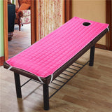 2 Nonslip Massage Table Sheet Cover with Elastic Band 190x80cm Pink Rose Red