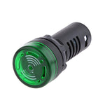 Maxbell 3xLED Flash Alarm Indicator Signal Lamp with Buzzer AD16-22SM 12V Green