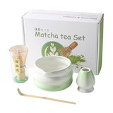 Maxbell Matcha Whisk and Bowl Unique Gift Idea Traditional Handmade Japanese Tea Set Gradient Green
