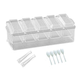 Maxbell Ice Cooled Condiment Serving Container Sturdy for Indoor Work Party Supplies