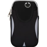 Maxbell Maxbell Sports Arm Band Mobile Phone Holder Running Jogging Armband Storage Bag Gray