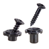 Maxbell Round String Tree Retainer&Screws Set for Fender ST Guitar Black+Silver