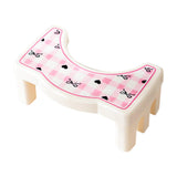 Maxbell Bathroom Toilet Stool Compact Footrest Foot Stool for Under Desk Home Office Bow