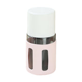 Maxbell 4 in 1 Travel Bottles Compact Travel Containers for Hair Conditioner Shampoo Round Pink