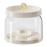 Clear Figure Display Case Dustproof Gift for Action Figures Small Toys Dolls White 21.5cmx20.6cm