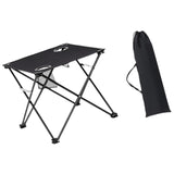 Maxbell Folding Camping Table Compact Outdoor Picnic Table for Backpacking Patio BBQ Black