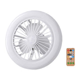 Maxbell Ceiling Fan with Light Kitchen Hotel Dimmable Hanging Fan Home LED Fan Light 23cm White Light