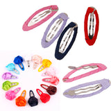 Maxbell 50Pcs Colorful Stain Coverd Hair Sleepies Hair Clips