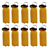 Maxbell 10 Pieces Cylinder Floating Keyring for Marine Boat Yacht Sailing Yellow